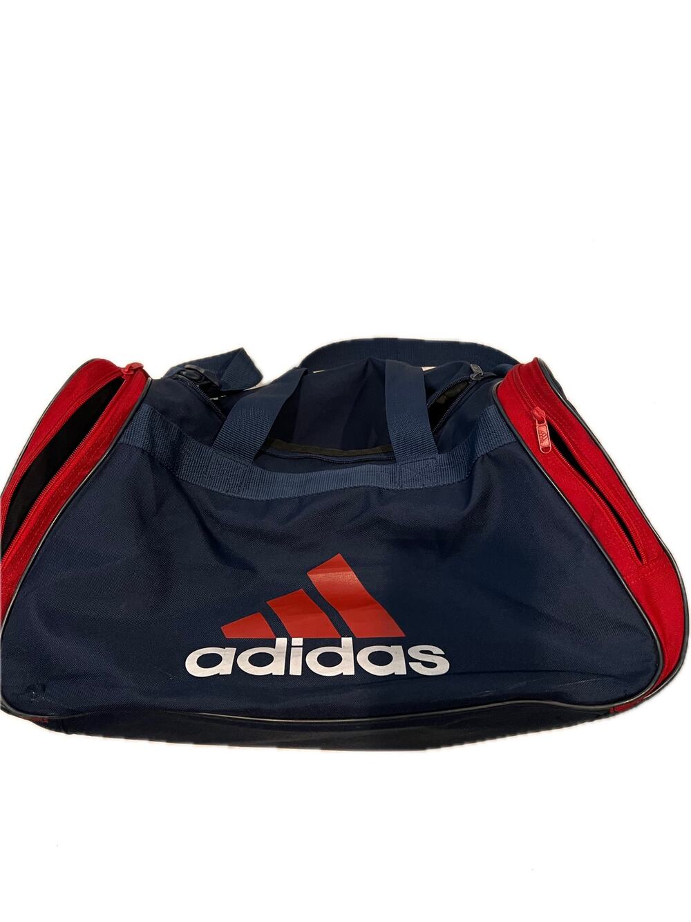 Adidas Defender Medium 20"x12"x10" Blue Red Duffel Bag